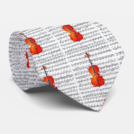 Cello & ik Rock!_ Stropdas (Opgerold)