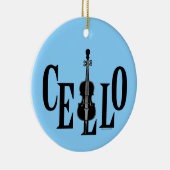 Cello in Cello Keramisch Ornament (Rechts)