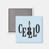 Cello In Cello Magneet (Voorkant / Achterkant)
