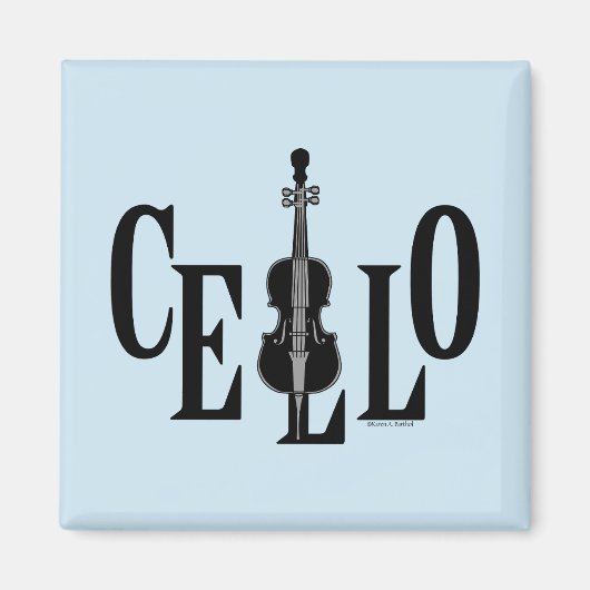 Cello In Cello Magneet (Voorkant)