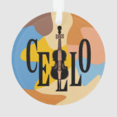 Cello in Cello Ornament (achterkant)