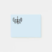 Cello in Cello Post-it® Notes (Voorkant)