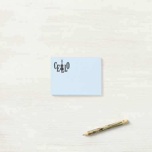 Cello in Cello Post-it® Notes (Op bureau)