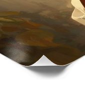 Cello in the Golden Garden Perfect Poster (Hoek)