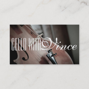Cello Instructor Music Studio-Visitekaartje Visitekaartje