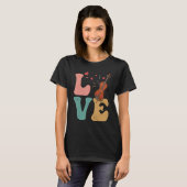 Cello Instrument Cellist LOVE T-shirt (Voorkant volledig)