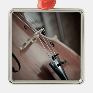 Cello-instrument met klassieke muziekstrengen metalen ornament