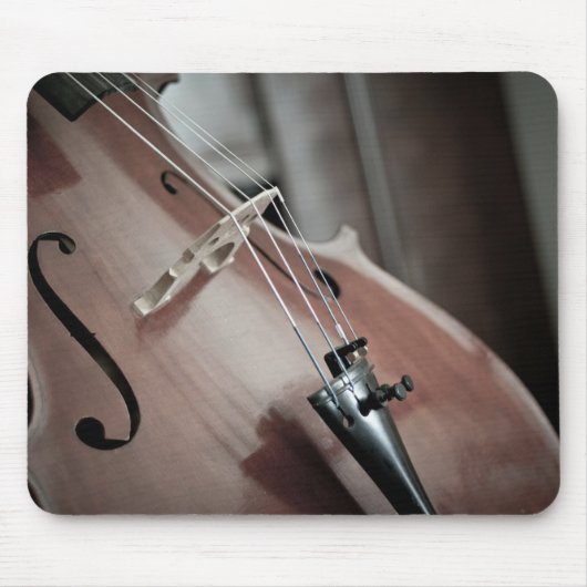 Cello-instrument met klassieke muziekstrengen muismat (Voorkant)