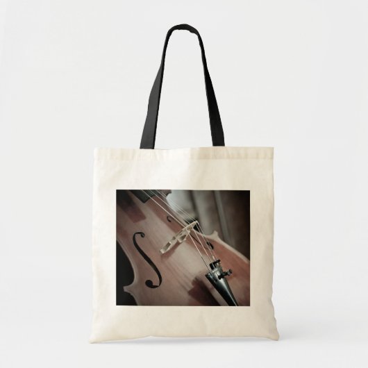 Cello-instrument met klassieke muziekstrengen tote bag (Voorkant)