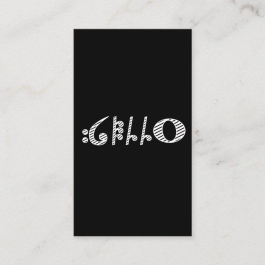 Cello Instrument Orchestra Music Violoncello Visitekaartje (Voorkant)