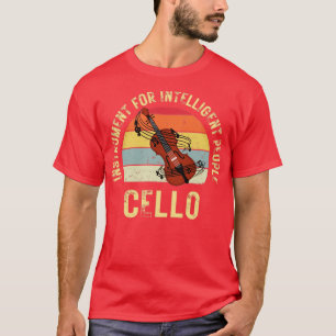Cello-instrument voor intelligente persoon t-shirt