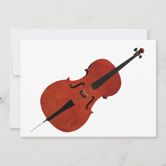 Cello Invitation Kaart (Voorkant)