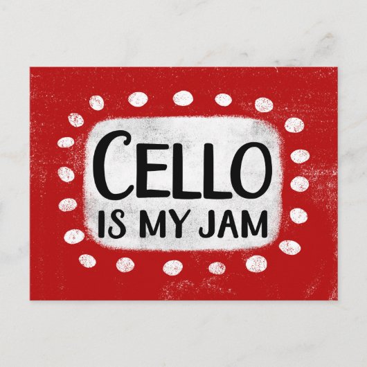 Cello is mijn Briefkaart (Voorkant)