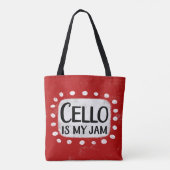Cello is mijn Canvas tas (Achterkant)