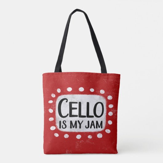 Cello is mijn Canvas tas (Achterkant)