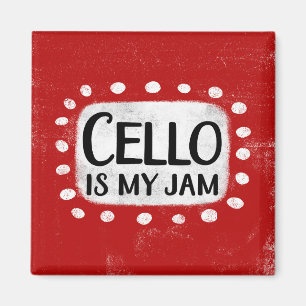 Cello is mijn Jam koelkastmagneet Magneet