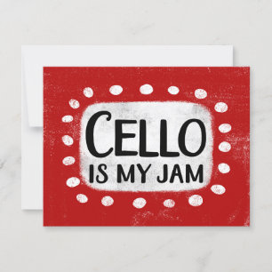 Cello is mijn Wenskaart Kaart