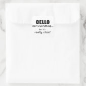 Cello is niet alles vierkante sticker (Tas)