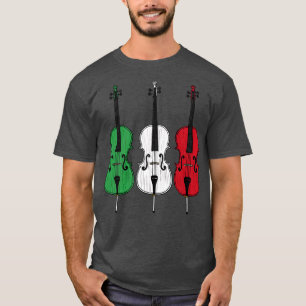 Cello Italiaanse Vlag Cellist String Musician Ital T-shirt