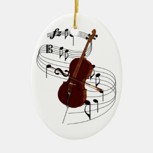 Cello Keramisch Ornament