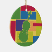 Cello Kleurblokken Ornament (Rechts)