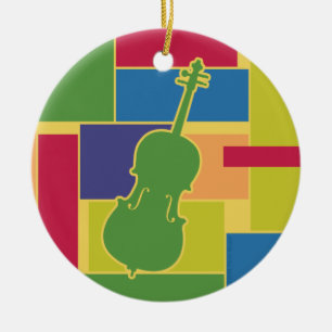 Cello Kleurblokken Ornament