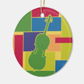 Cello Kleurblokken Ornament (Links)