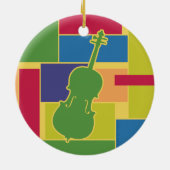 Cello Kleurblokken Ornament (Achterkant)
