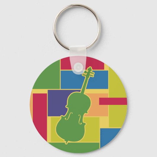 Cello Kleurblokken Sleutelhanger (Voorkant)