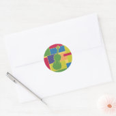Cello Kleurblokken Sticker (Envelop)