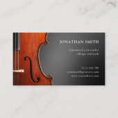 Cello leraar Professioneel Grijs Modern Visitekaartje (Voorkant)