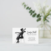 Cello-leraar Visitekaartje (Staand voorkant)