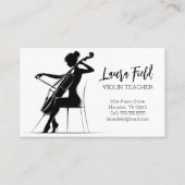 Cello-leraar Visitekaartje (Voorkant)