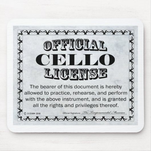 Cello-licentie Muismat (Voorkant)