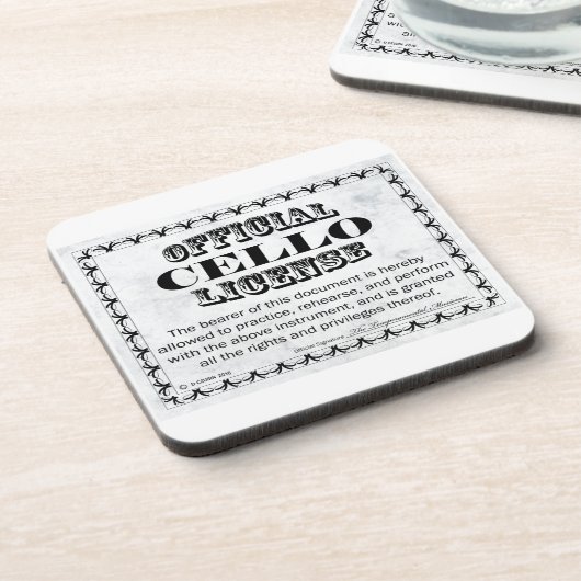 Cello-licentie Onderzetter (Linkerzijde)