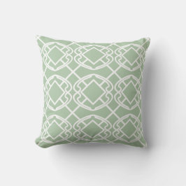 Cello licht salie groen Trellis Design Kussen