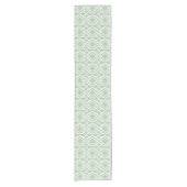 Cello Light Sage green Trellis Design Korte Tafelloper (Voorkant)
