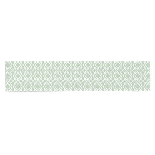 Cello Light Sage green Trellis Design Korte Tafelloper (Horizontaal)