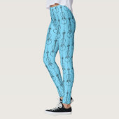 Cello-lijntekening Leggings (Links)