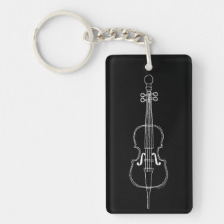 Cello-lijntekening Sleutelhanger