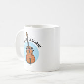 Cello-llujah Funny Cello Pun Koffiemok (Voorkant links)