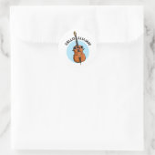 Cello-llujah Funny Cello Pun Ronde Sticker (Tas)