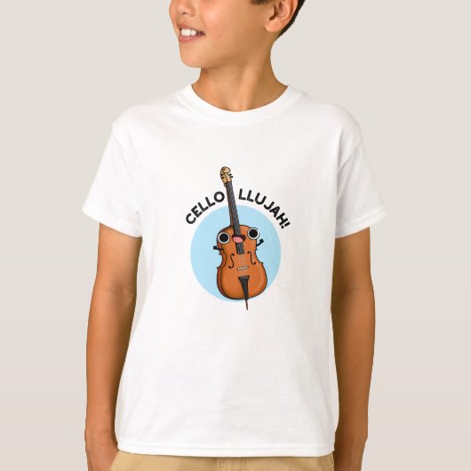 Cello-llujah Funny Cello Pun T-shirt (Voorkant)