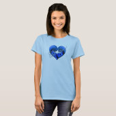 Cello Love - levendig blauw T-shirt (Voorkant volledig)