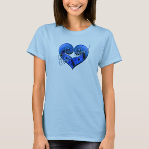 Cello Love - levendig blauw T-shirt