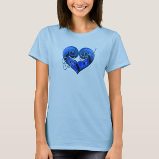Cello Love - levendig blauw T-shirt