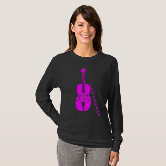Cello - Magenta T-shirt (Voorkant volledig)