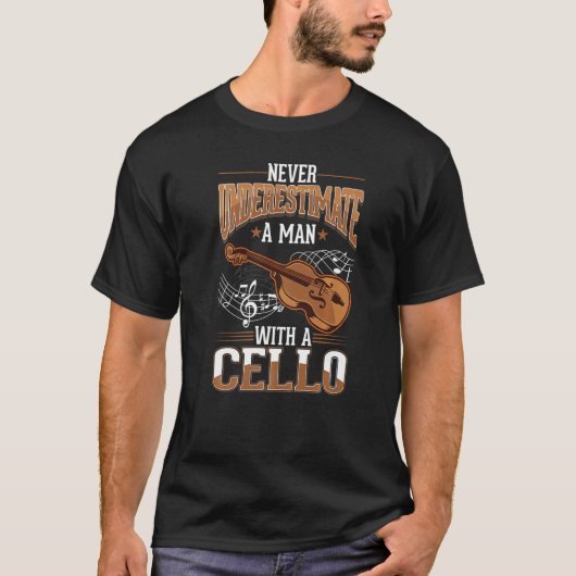 Cello Man Cello Player Cellist 1 T-shirt (Voorkant)