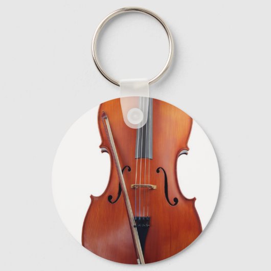 Cello met boeg, dicht sleutelhanger (Voorkant)