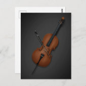 Cello met Bow over Strings Klassieke Muziek Briefkaart (Voorkant / Achterkant)